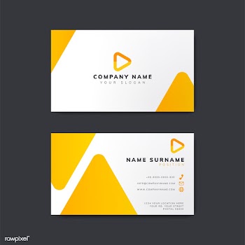 Modern geometric business card design | Free stock vector - 489001