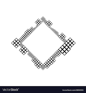 Modern geometrical monochrome abstract diagonal vector image