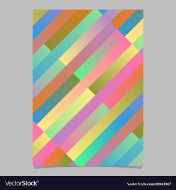 Modern gradient colorful diagonal rectangle vector image
