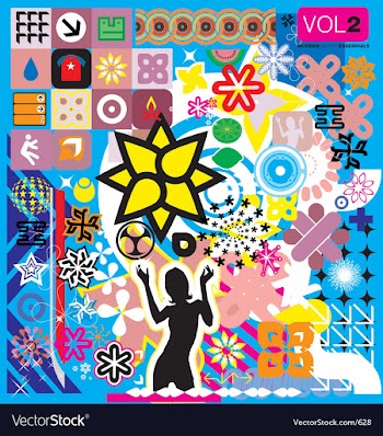 Modern graphic elements vector image