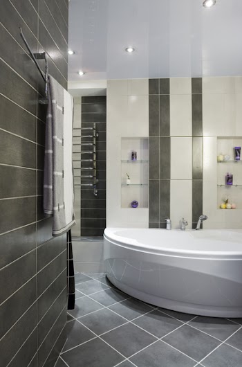 Modern grey bathroom