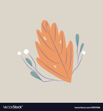 modern hand drawing plant