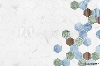Modern hexagon tiled background