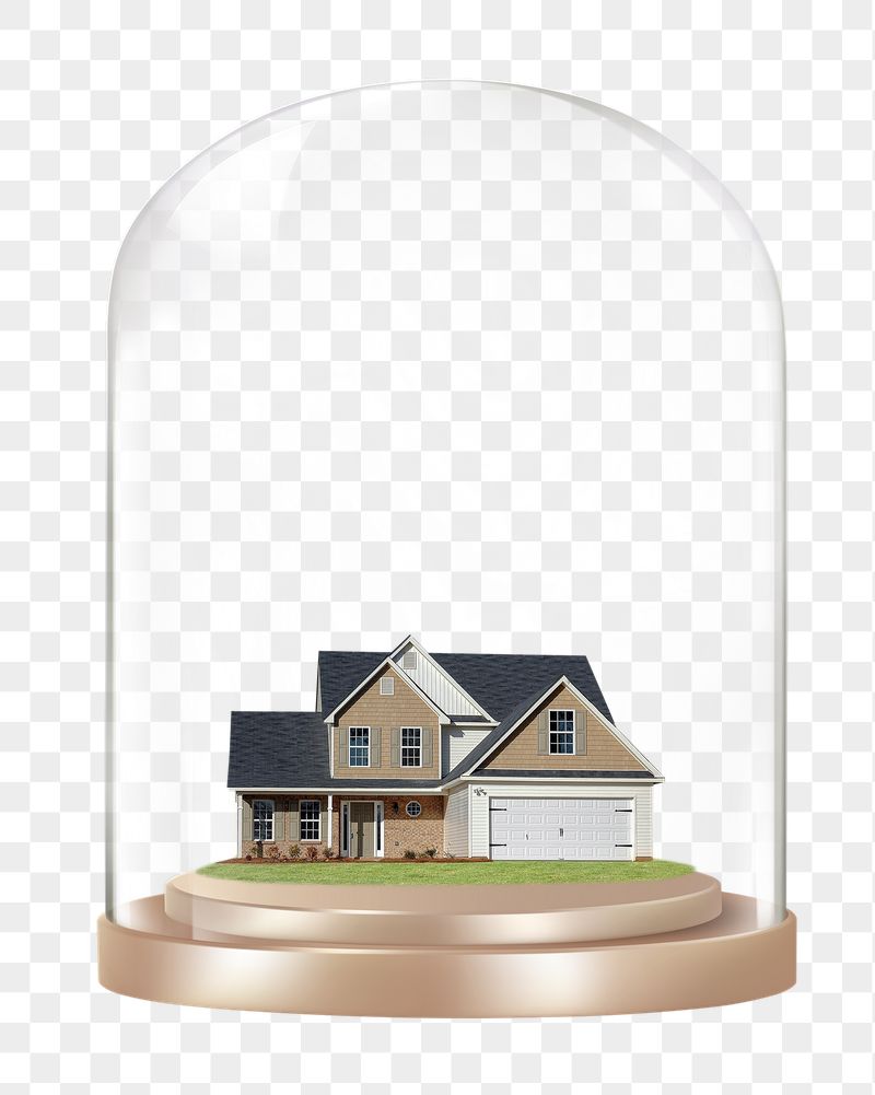 Modern house png glass dome | Free PNG - rawpixel