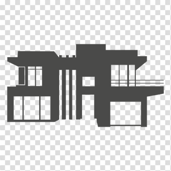 Modern house silhouette 1 - Transparent PNG & SVG vector
