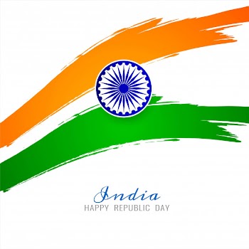 Modern indian flag theme background vector