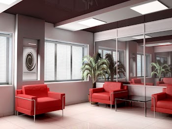Modern interior of office, exclusive design