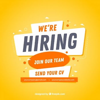 Modern job vacancy composition with flat design Free Vector