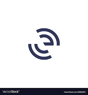 modern letter e abstract logo template