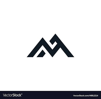 modern letter n m creative monogram logo