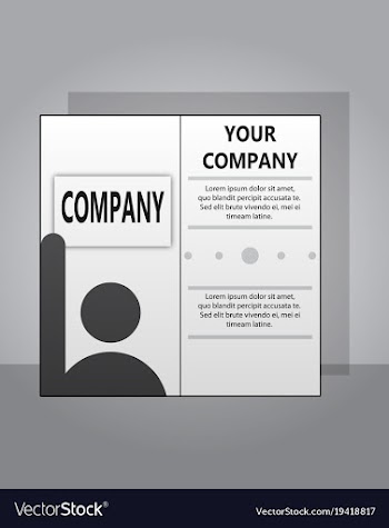 Modern light business card template for company vector image
