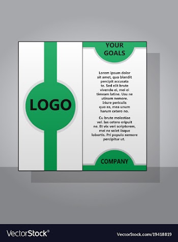 Modern light business card template for company vector image