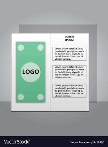 Modern light business card template for company vector image