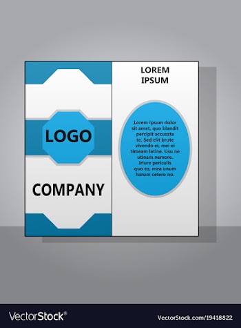 Modern light business card template for company vector image