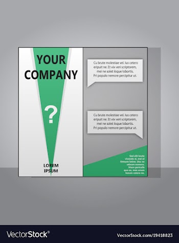 Modern light business card template for company vector image