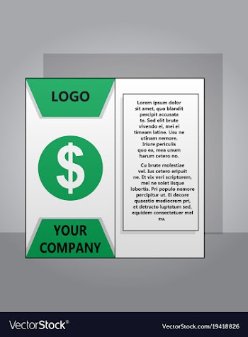 Modern light business card template for company vector image