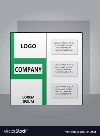 Modern light business card template for company vector image
