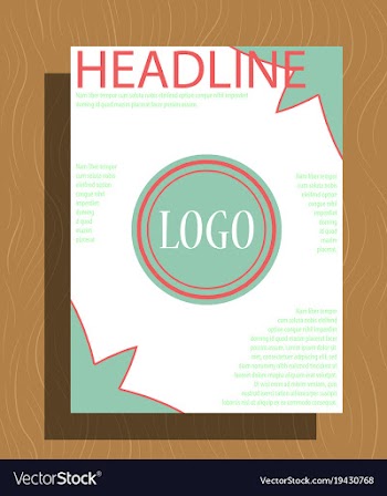 Modern light business card template for company vector image