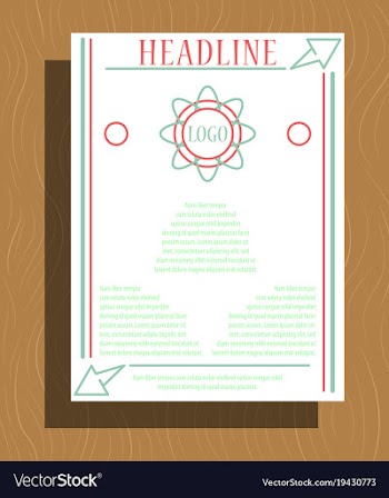 Modern light business card template for company vector image