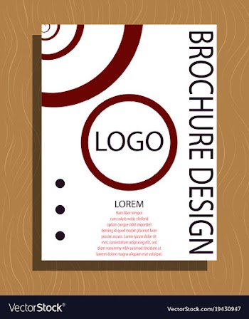 Modern light business card template for company vector image