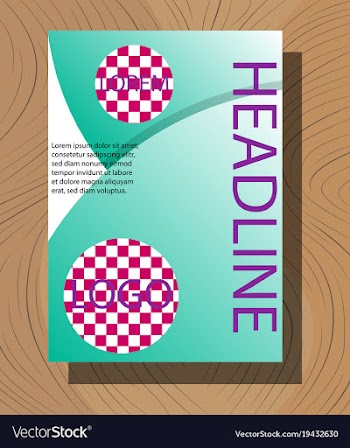 Modern light business card template for company vector image