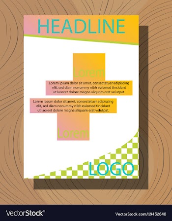 Modern light business card template for company vector image
