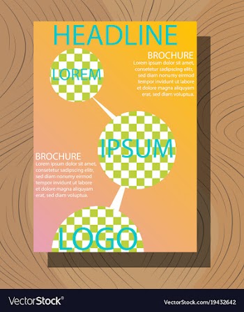 Modern light business card template for company vector image