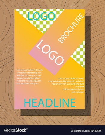 Modern light business card template for company vector image