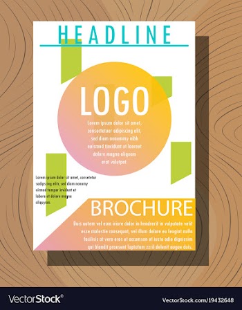 Modern light business card template for company vector image