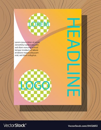 Modern light business card template for company vector image