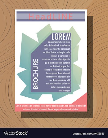 Modern light business card template for company vector image