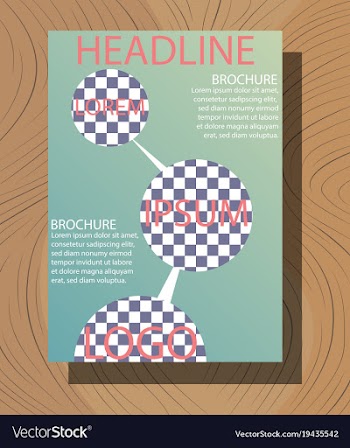 Modern light business card template for company vector image