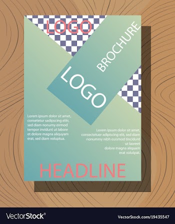 Modern light business card template for company vector image