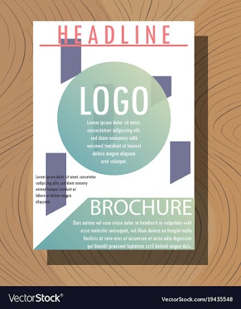 Modern light business card template for company vector image