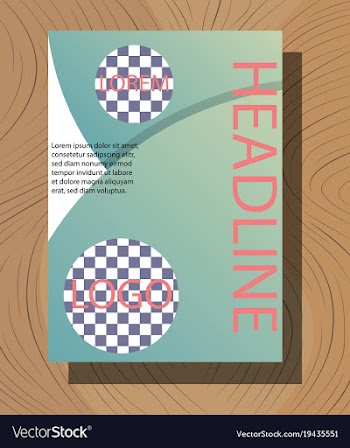 Modern light business card template for company vector image