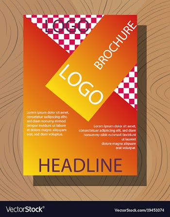 Modern light business card template for company vector image