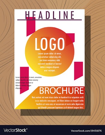 Modern light business card template for company vector image