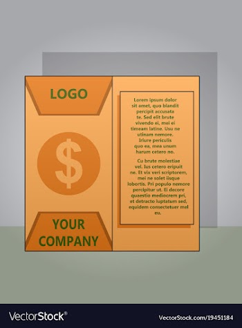 Modern light business card template for company vector image