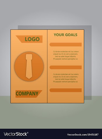 Modern light business card template for company vector image