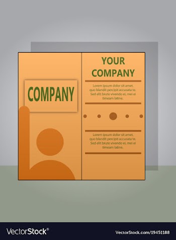 Modern light business card template for company vector image