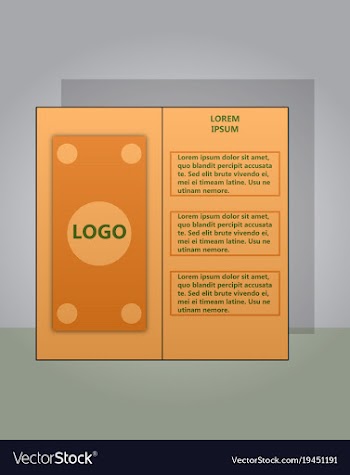 Modern light business card template for company vector image