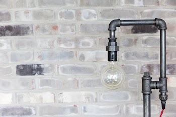 Modern Light With Pipe Base