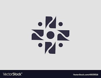 modern logo with letter pd