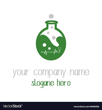 modern medical jar logo design with file