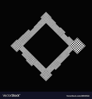 Modern minimal abstract square border background vector image