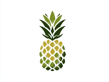 Modern Minimalist Pineapple Logo