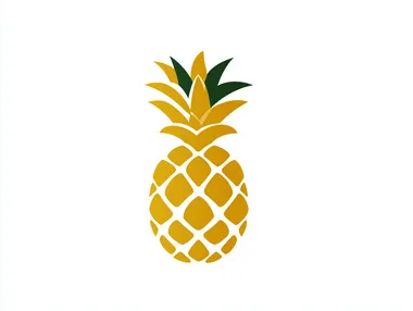Modern Minimalist Pineapple Logo Design