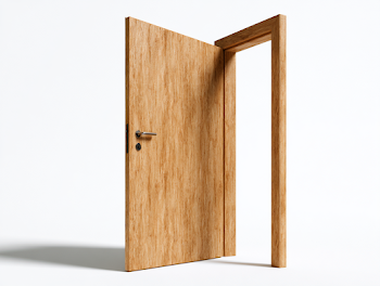 Modern Minimalist Wooden Door