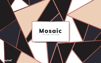 Modern mosaic wallpaper in rose gold, cream, .. | Free stock vector - 488910
