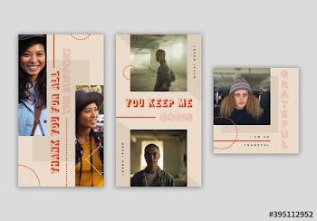 Modern Motivational Social Media Set